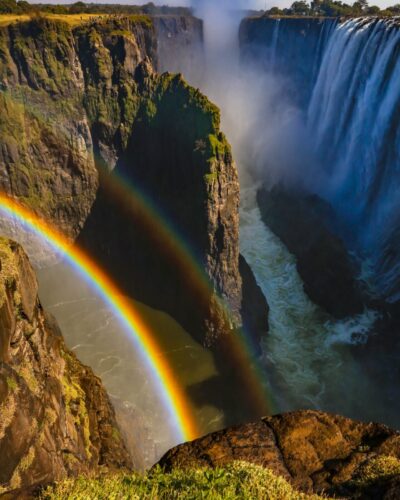 aerial view of the Victoria falls